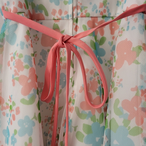 La Princess Girls Pretty Floral Dress Sz 6 - Picture 5 of 11